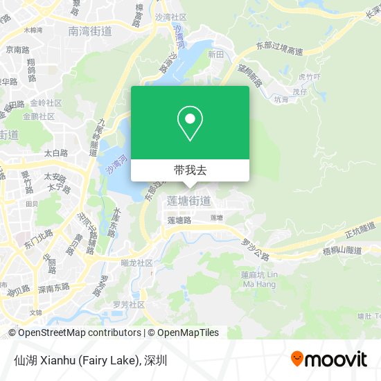 仙湖 Xianhu (Fairy Lake)地图