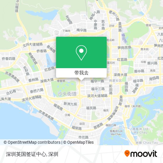 深圳英国签证中心地图