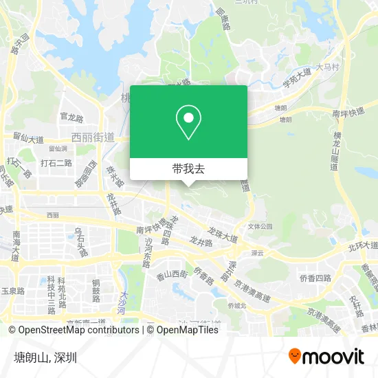 塘朗山地图