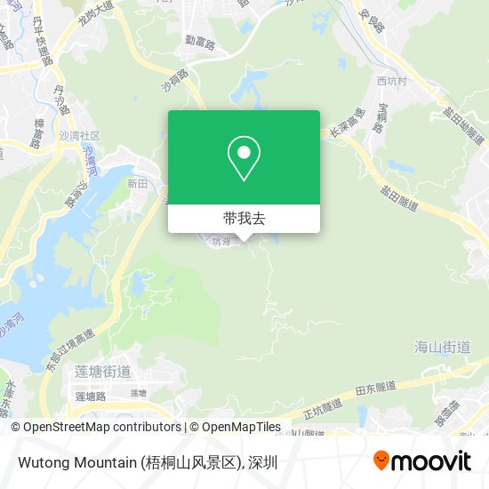 Wutong Mountain (梧桐山风景区)地图