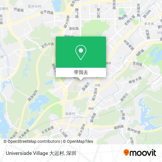 Universiade Village 大运村地图
