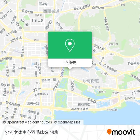 沙河文体中心羽毛球馆地图