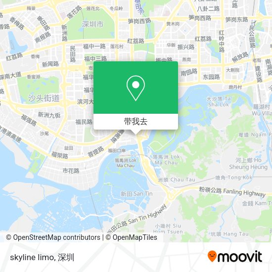 skyline limo地图