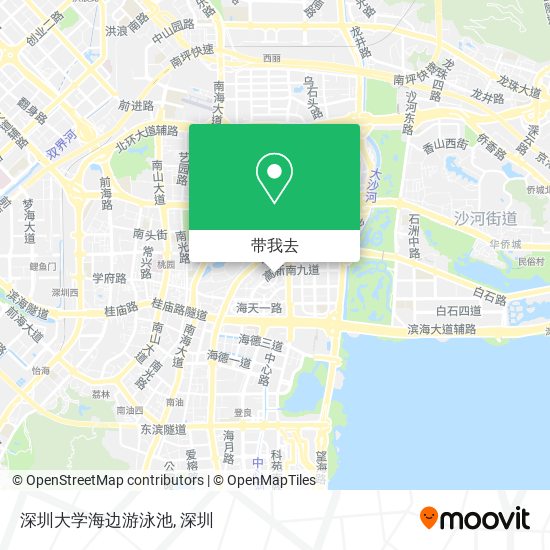 深圳大学海边游泳池地图