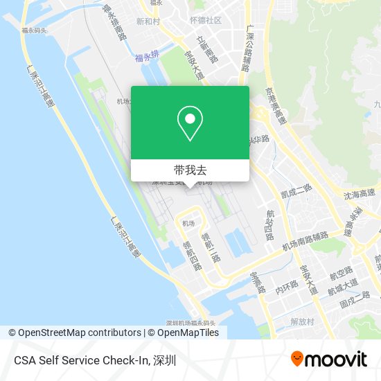 CSA Self Service Check-In地图