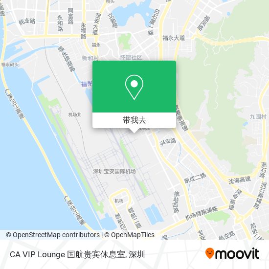 CA VIP Lounge 国航贵宾休息室地图
