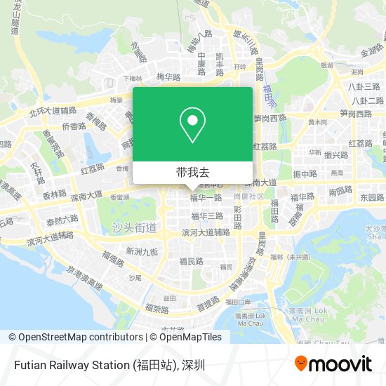 Futian Railway Station (福田站)地图