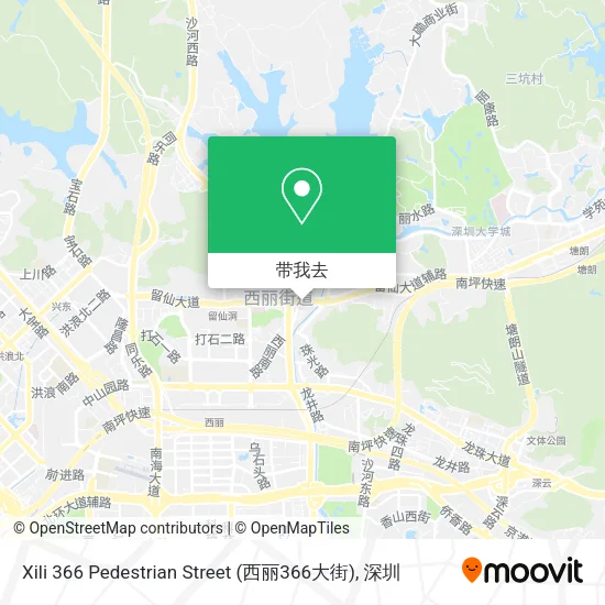 Xili 366 Pedestrian Street (西丽366大街)地图