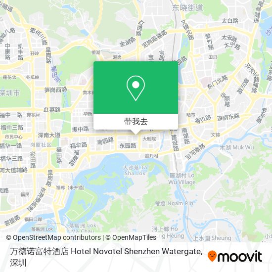 万德诺富特酒店 Hotel Novotel Shenzhen Watergate地图