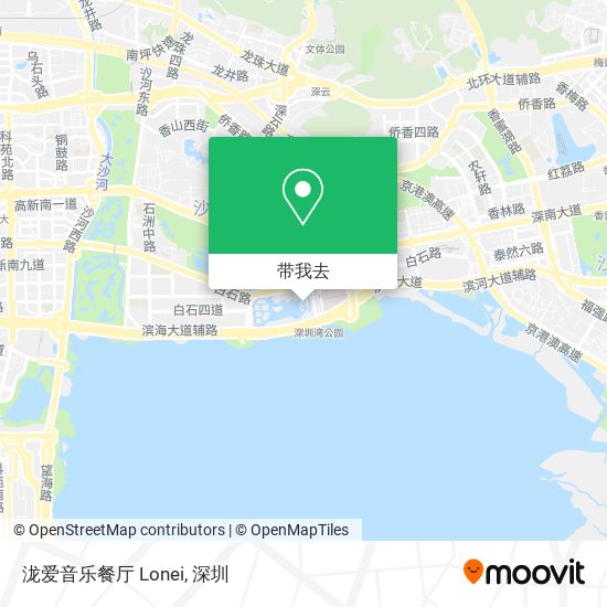 泷爱音乐餐厅 Lonei地图