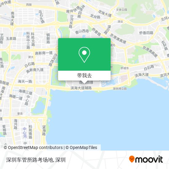 深圳车管所路考场地地图