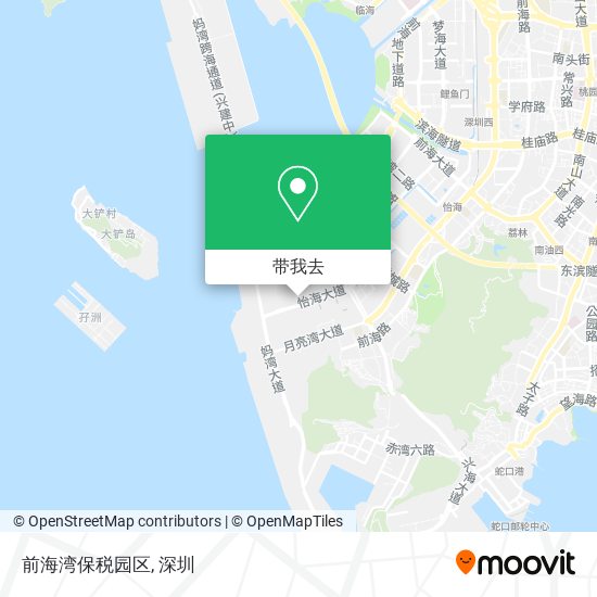 前海湾保税园区地图