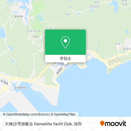 大梅沙湾游艇会 Dameisha Yacht Club地图