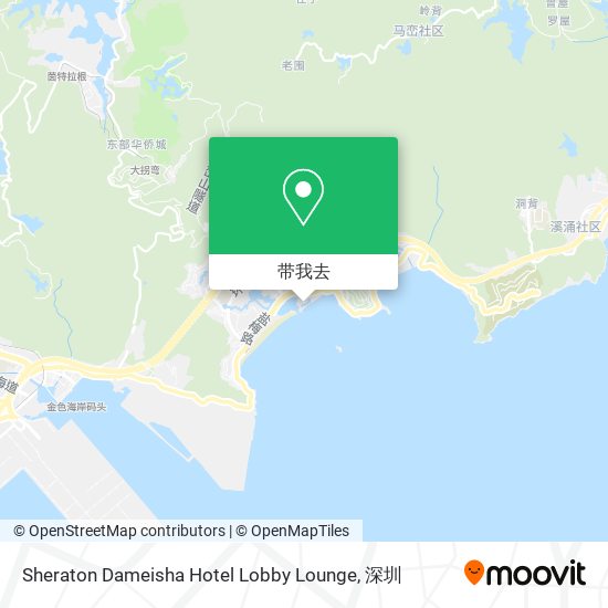 Sheraton Dameisha Hotel Lobby Lounge地图