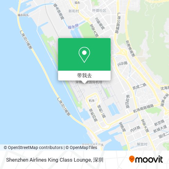 Shenzhen Airlines King Class Lounge地图