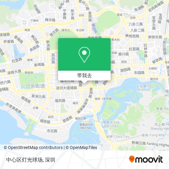 中心区灯光球场地图