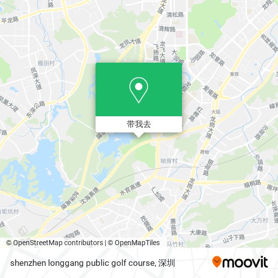 shenzhen longgang public golf course地图