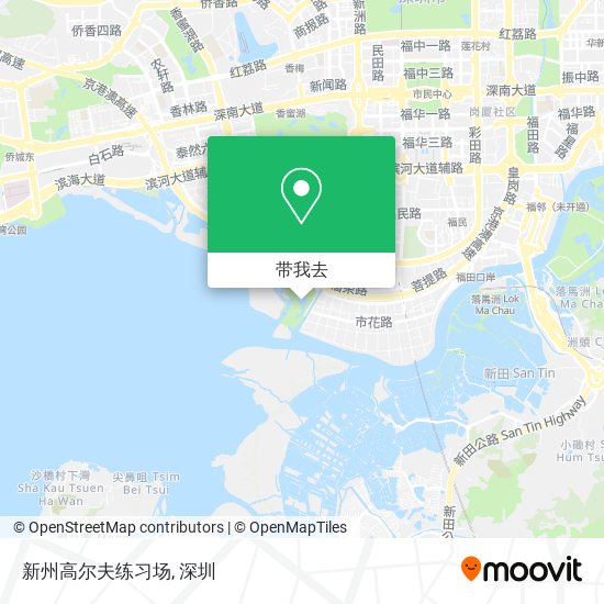 新州高尔夫练习场地图