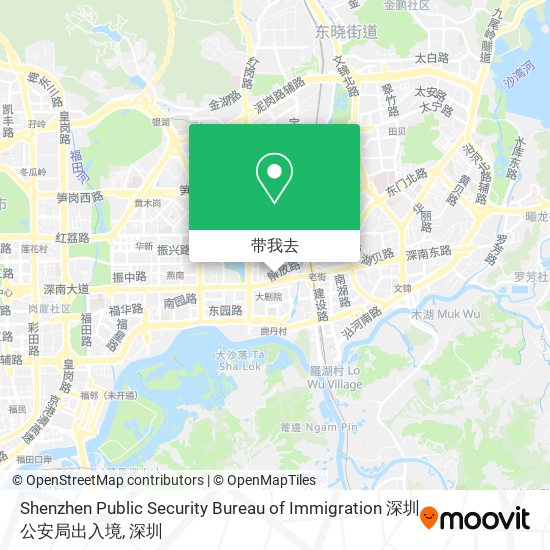 Shenzhen Public Security Bureau of Immigration 深圳公安局出入境地图