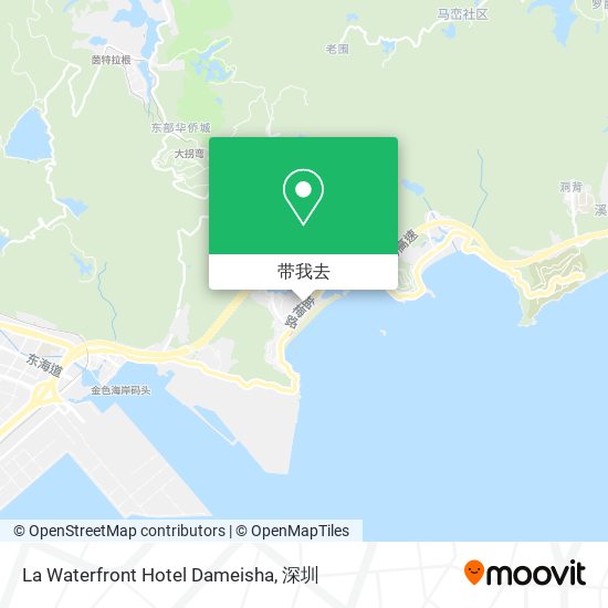 La Waterfront Hotel Dameisha地图
