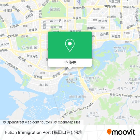 Futian Immigration Port (福田口岸)地图