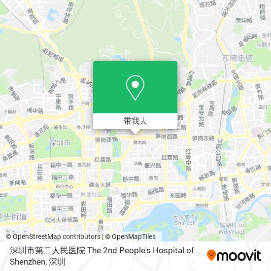 深圳市第二人民医院 The 2nd People's Hospital of Shenzhen地图