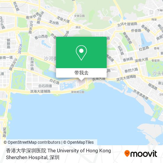 香港大学深圳医院 The University of Hong Kong Shenzhen Hospital地图