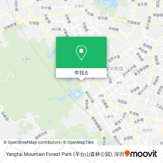 Yangtai Mountain Forest Park (羊台山森林公园)地图