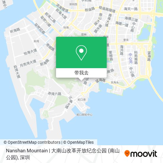 Nanshan Mountain | 大南山改革开放纪念公园 (南山公园)地图