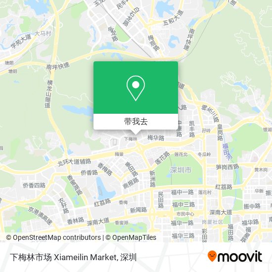 下梅林市场 Xiameilin Market地图