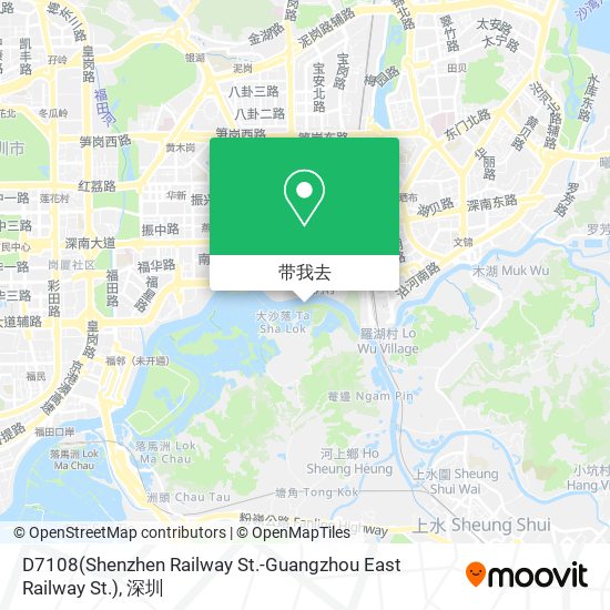 D7108(Shenzhen Railway St.-Guangzhou East Railway St.)地图