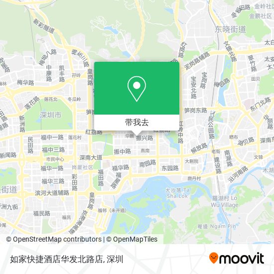 如家快捷酒店华发北路店地图