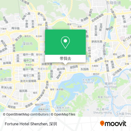 Fortune Hotel Shenzhen地图