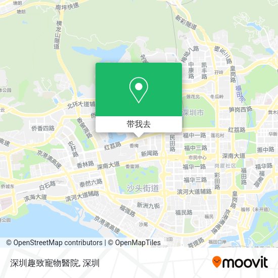 深圳趣致寵物醫院地图