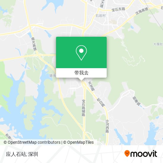 应人石站地图