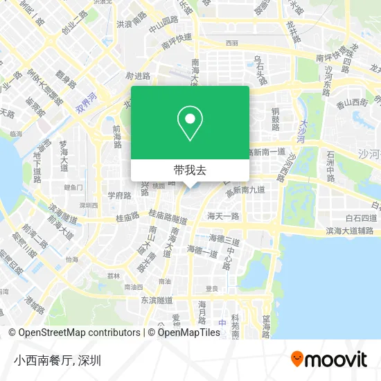 小西南餐厅地图