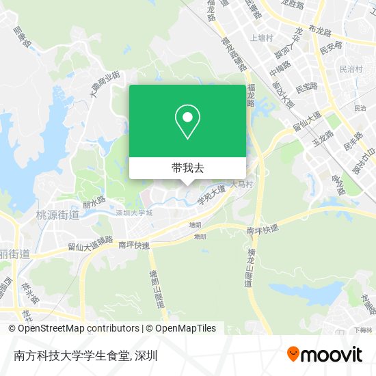 南方科技大学学生食堂地图