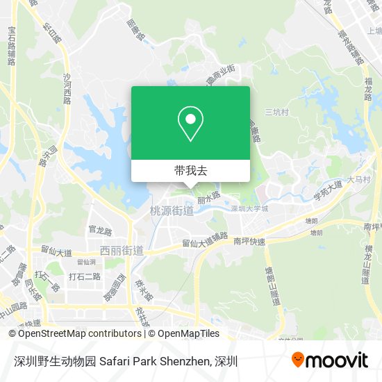 深圳野生动物园 Safari Park Shenzhen地图