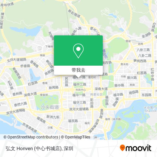 弘文 Honven (中心书城店)地图