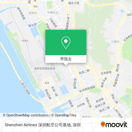 Shenzhen Airlines 深圳航空公司基地地图