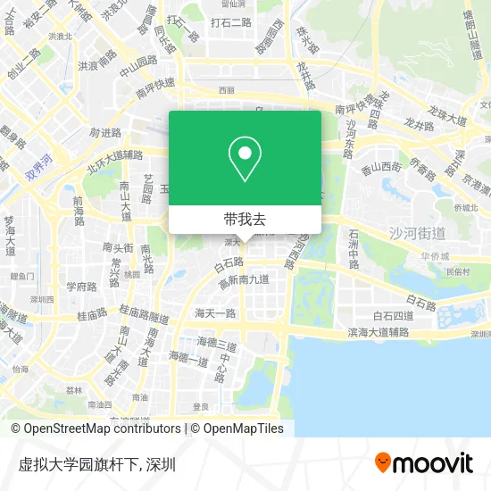 虚拟大学园旗杆下地图