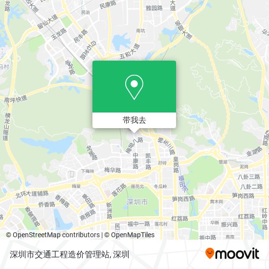 深圳市交通工程造价管理站地图