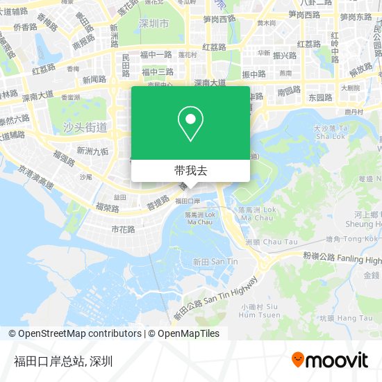 福田口岸总站地图