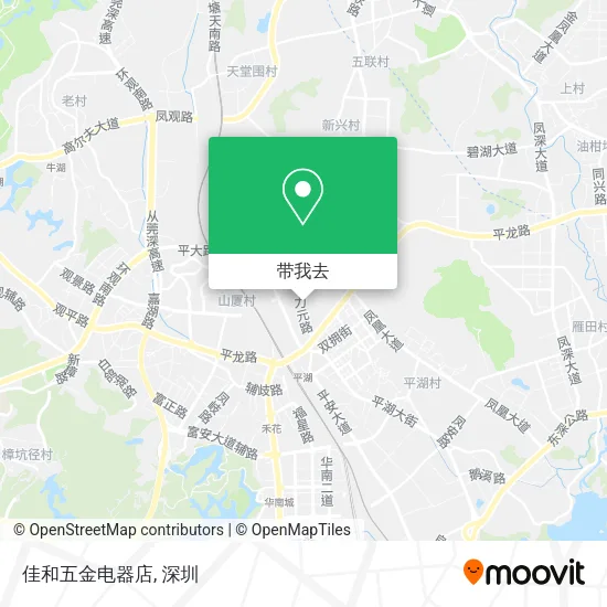 佳和五金电器店地图