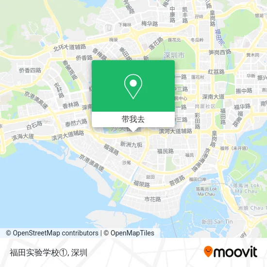 福田实验学校①地图