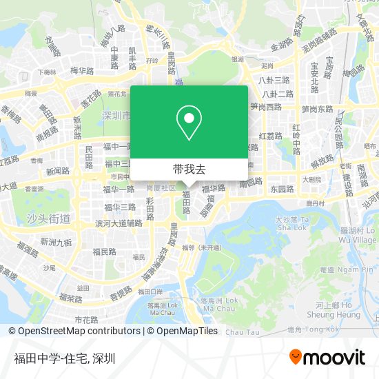 福田中学-住宅地图