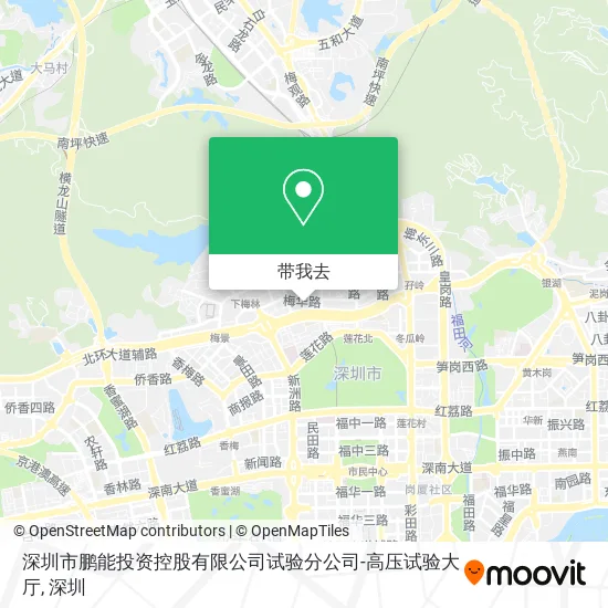 深圳市鹏能投资控股有限公司试验分公司-高压试验大厅地图