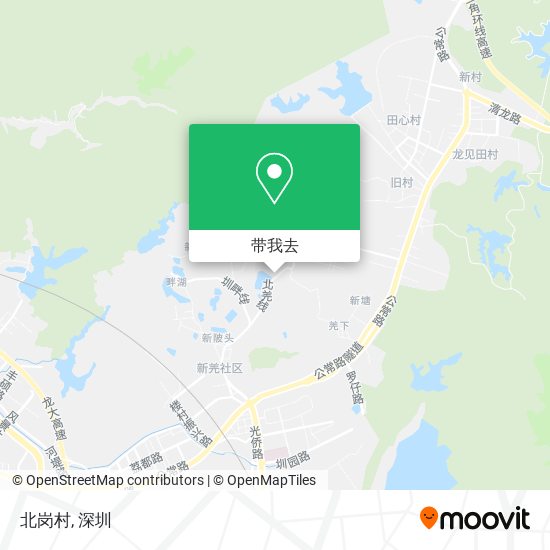 北岗村地图