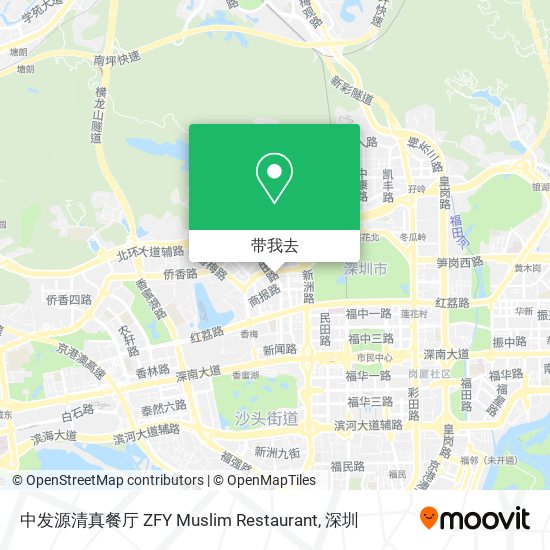 中发源清真餐厅 ZFY Muslim Restaurant地图