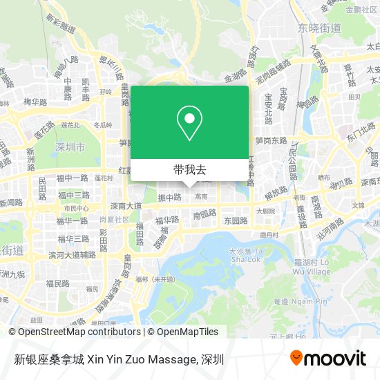 新银座桑拿城 Xin Yin Zuo Massage地图